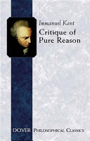 The Critique of Pure Reason